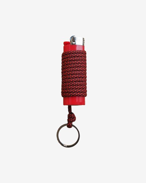 Зажигалка Ack Items красная (чёрно-красный snake шнурок)