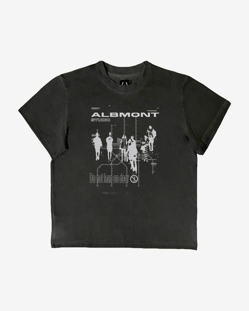 Футболка Albmont Line Garment Dyed серая