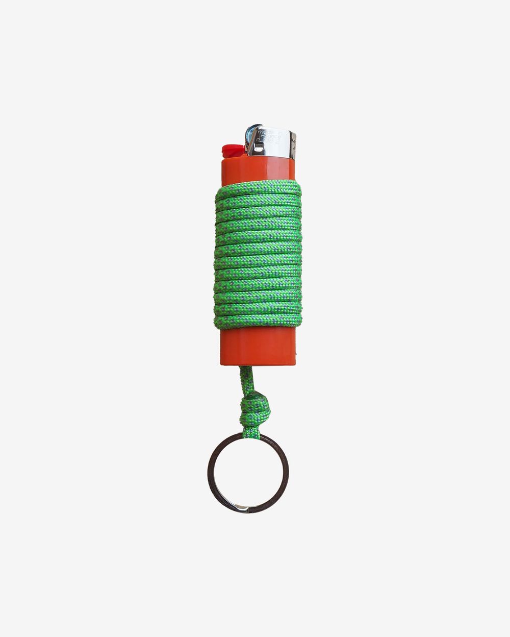 Зажигалка Ack Items оранжевая (серо-зелёный шнурок)
