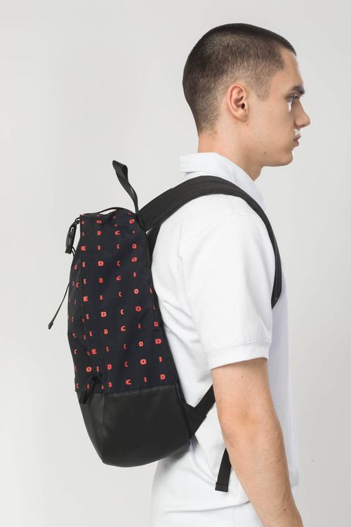 Рюкзак Codered Standart Mini Структура черный/красный