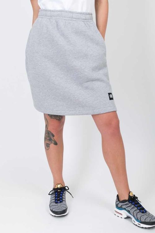 Юбка Simple Skirt Светло-серый Меланж