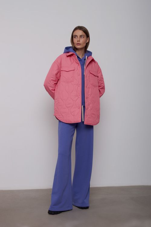 Куртка-рубашка Alexandra Talalay стёганая AW015 розовато-лиловая