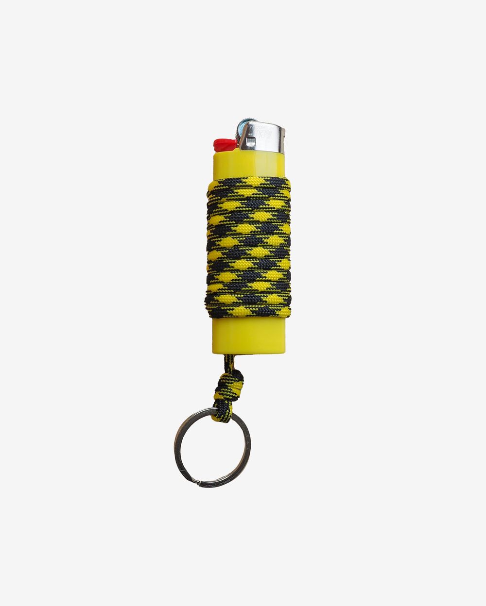 Зажигалка Ack Items жёлтая (черно-жёлтый snake шнурок)