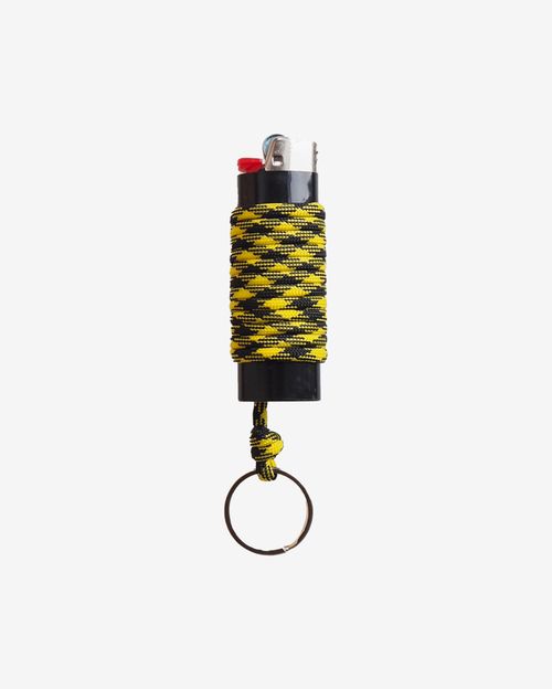 Зажигалка Ack Items черная (черно-желтый шнурок)