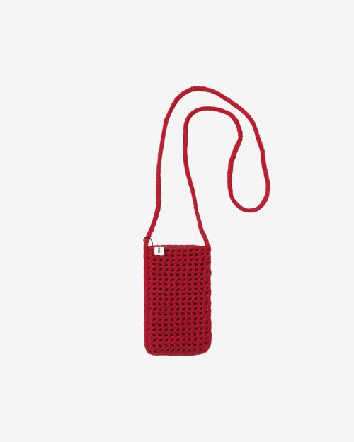 Вязаная сумочка FOS Красная