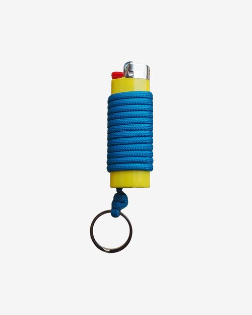 Зажигалка Ack Items жёлтая (голубой шнурок)