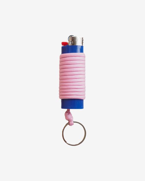 Зажигалка Ack Items синяя (светло-розовый шнурок)