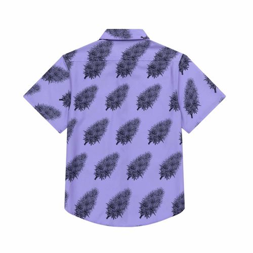 Рубашка YMKASHIX California Flower Фиолетовая