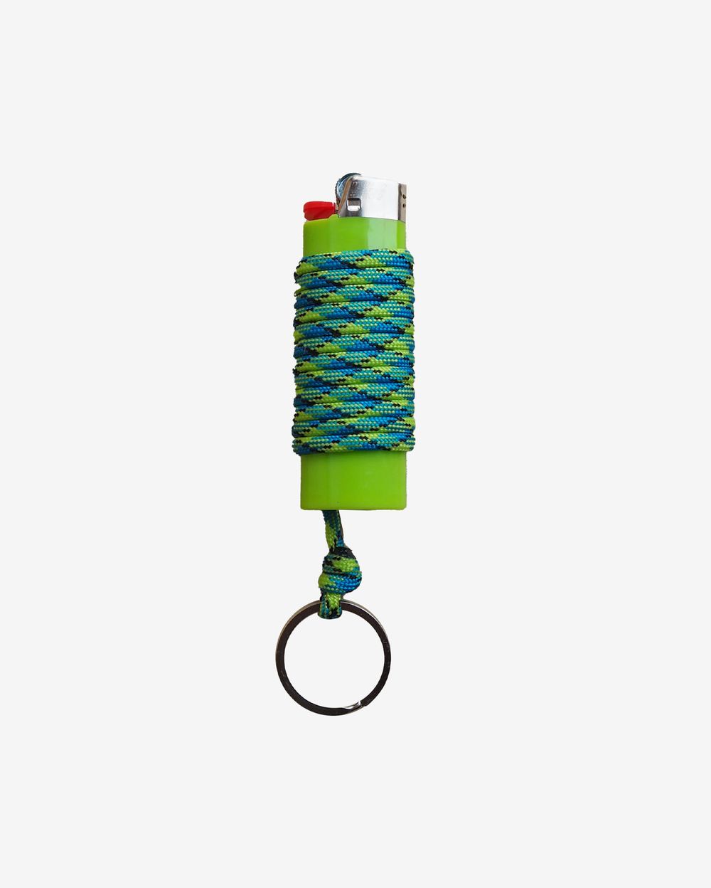 Зажигалка Ack Items зелёная (сине-зелёно-чёрный шнурок)