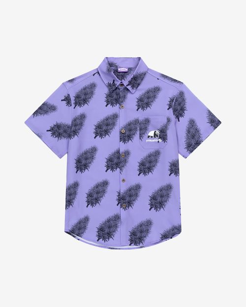 Рубашка YMKASHIX California Flower Фиолетовая