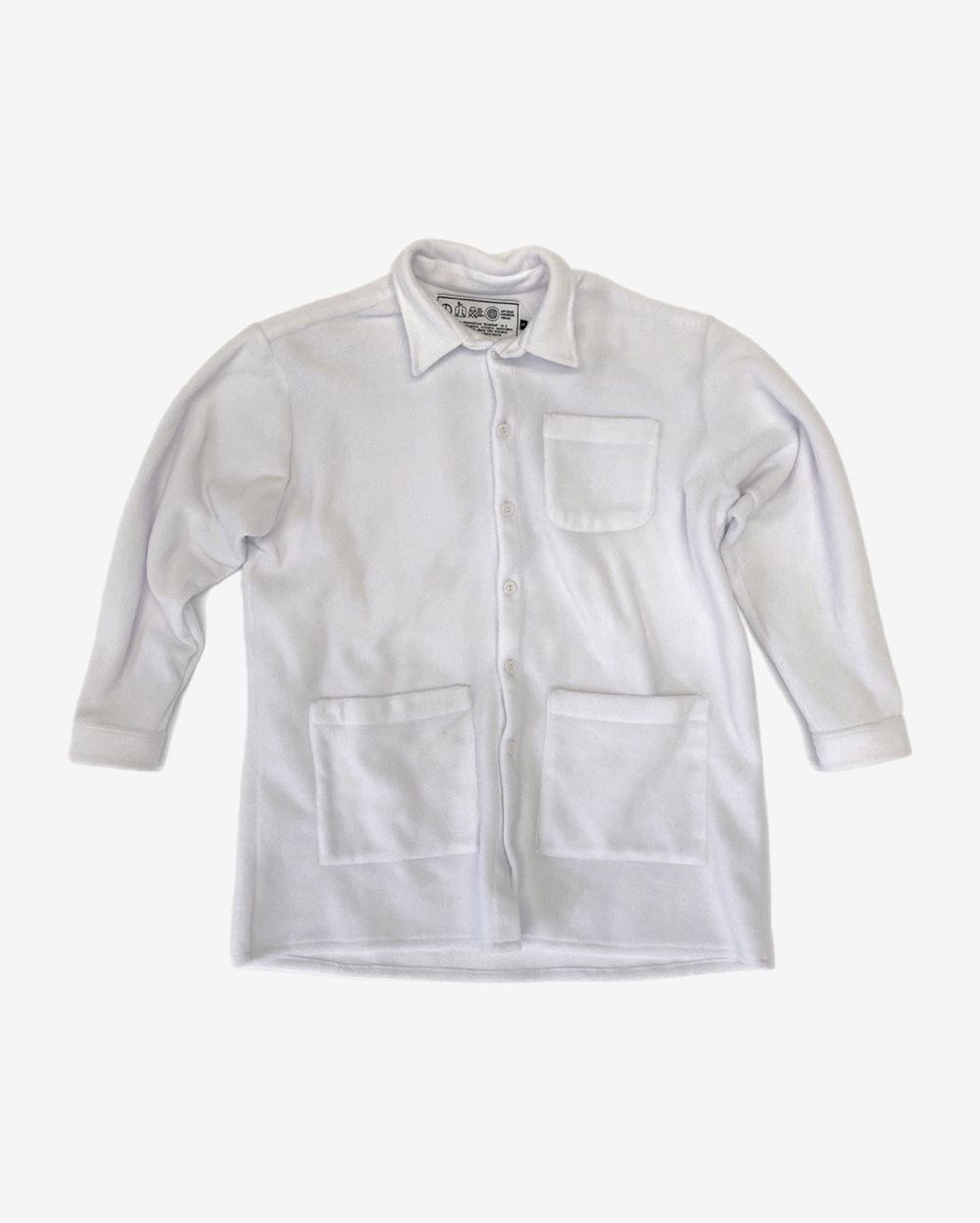 Рубашка Кружок Basic Флисовая Белая