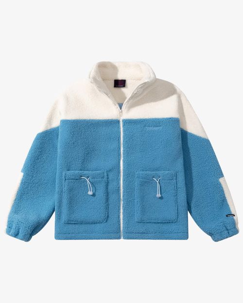 Куртка Ymkashix Furry Big Logo HTF белая/голубая