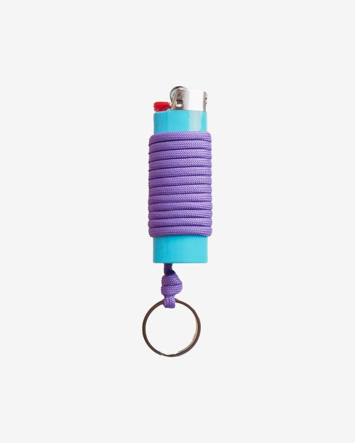 Зажигалка Ack Items голубая (фиолетовый шнурок)
