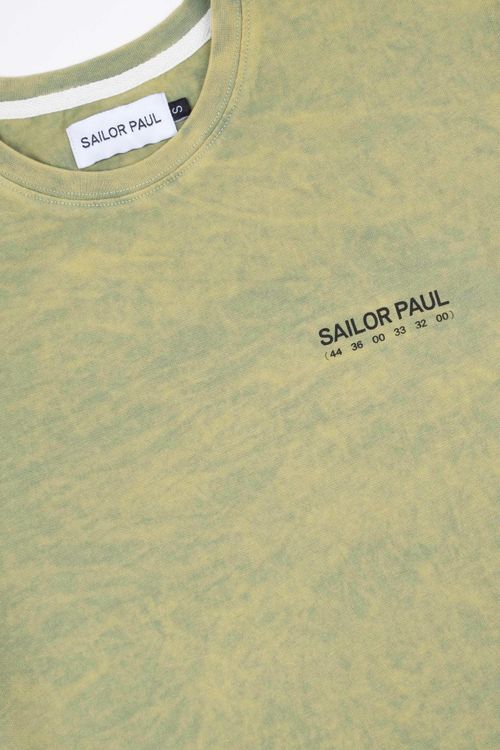 Футболка Sailor Paul Acid Wash Text Logo Green