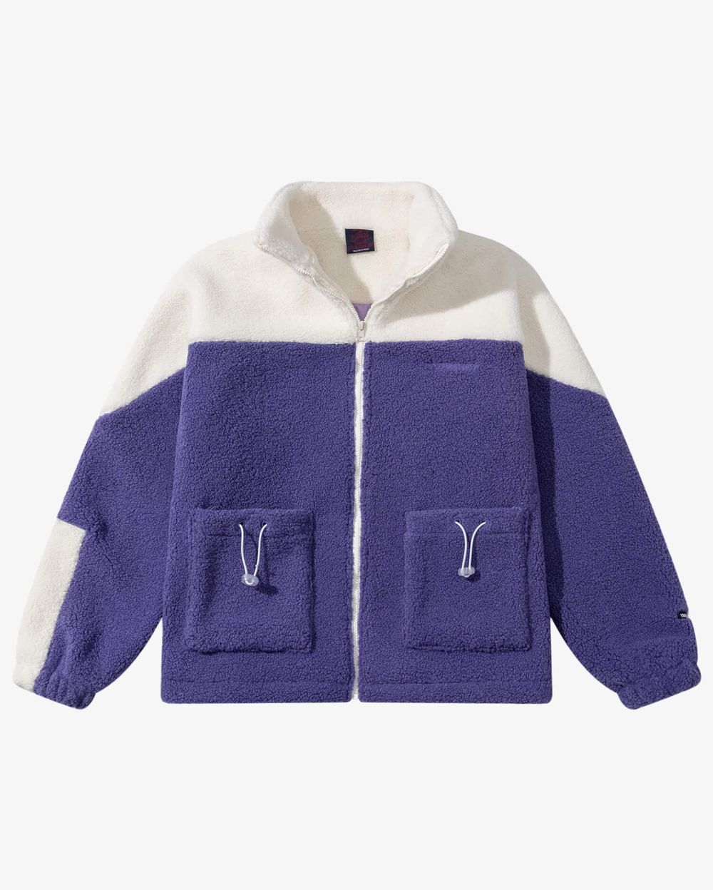 Куртка Ymkashix Furry Big Logo HTF белая/фиолетовая