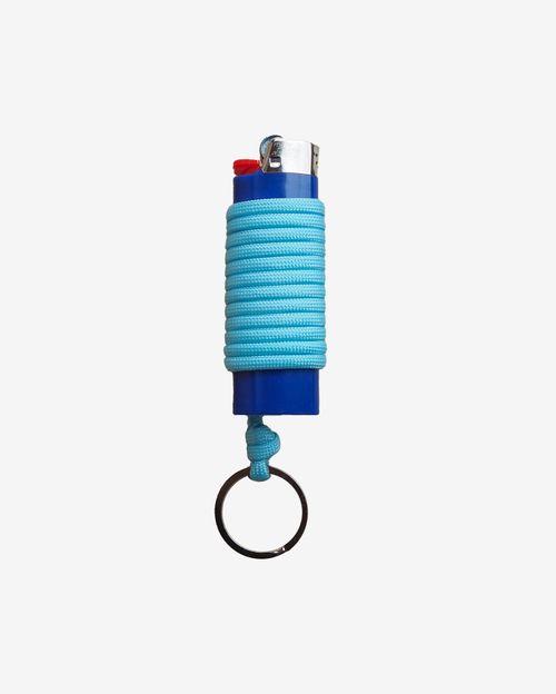 Зажигалка Ack Items синяя (светло-голубой шнурок)