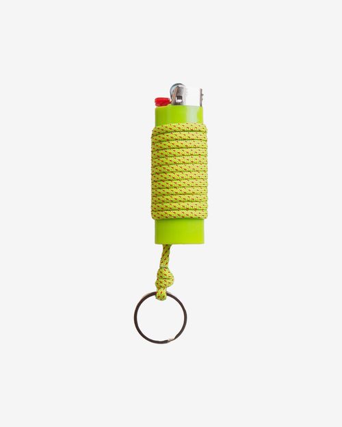 Зажигалка Ack Items зеленая (зелено-красный шнурок)